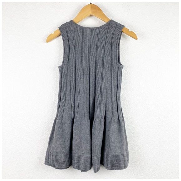 Christian Dior Gray Ribbed Dress - 4T