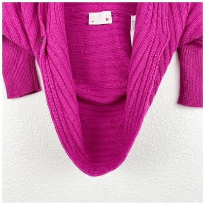 Lanvin Petite Pink Shrug Cashmere/Wool Cardigan Size 4