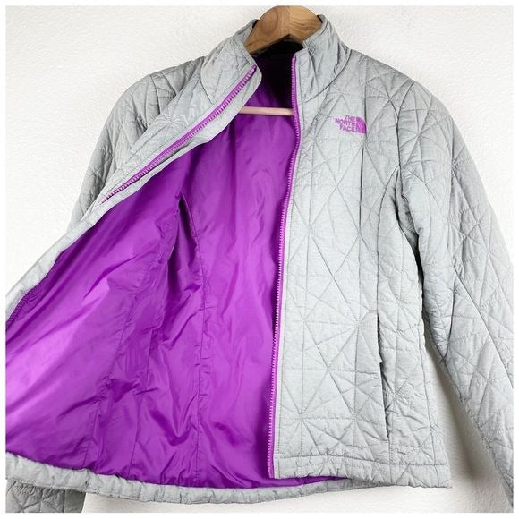 The North Face Tamburello Gray Quilted Jacket Size XS