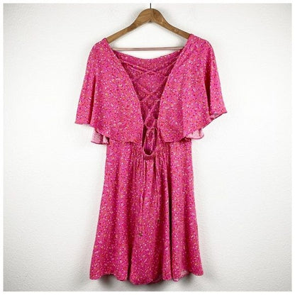 Free People NWT Florence Mini Dress in Femme Combo Size Large