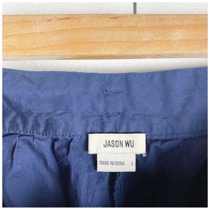 Jason Wu Navy Cotton Shorts Size Large