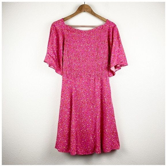 Free People NWT Florence Mini Dress in Femme Combo Size Large