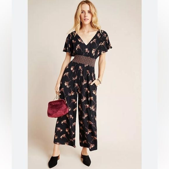 Anthropologie Arie Wide Leg Jumpsuit Size Medium