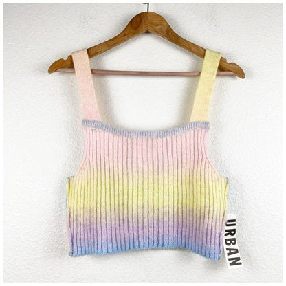 Urban Outfitters Out From Under Rainbow Sweater Short Set - M/L