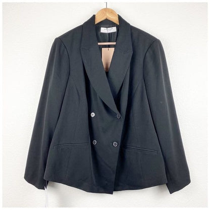 NWT M.M. LAFLEUR Roxanne Blazer in Black Size +1