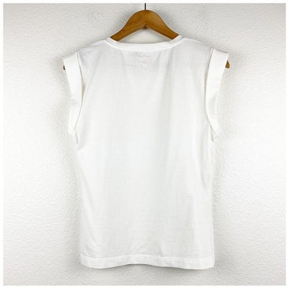 La Vie Rebecca Taylor Clean Jersey Tee In Milk Size Large