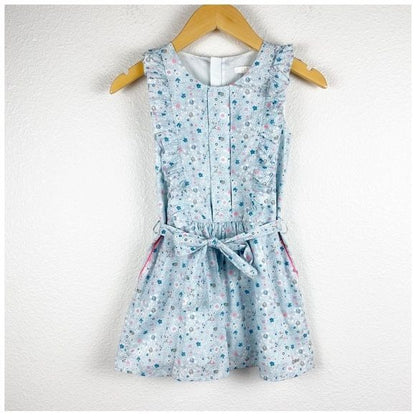 Chloe Kids Floral Dress in Blue Size 6