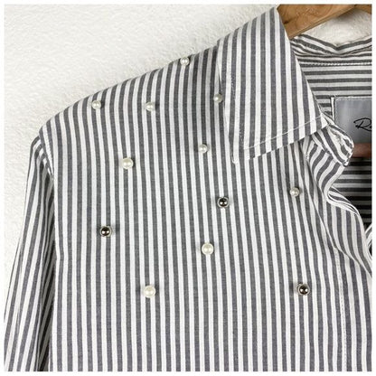 Rails Taylor Striped Pearl Shirt in Florence Size Small