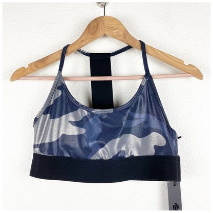 Noli Leggings and Sports Bra in Liquid Metallic Gray Camo Size Medium