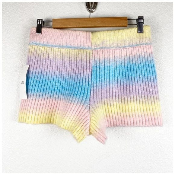 Urban Outfitters Out From Under Rainbow Sweater Short Set - M/L