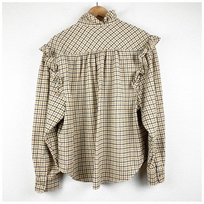 Isabel Marant Etoile Marant Flossia Blouse In Brown Size 40