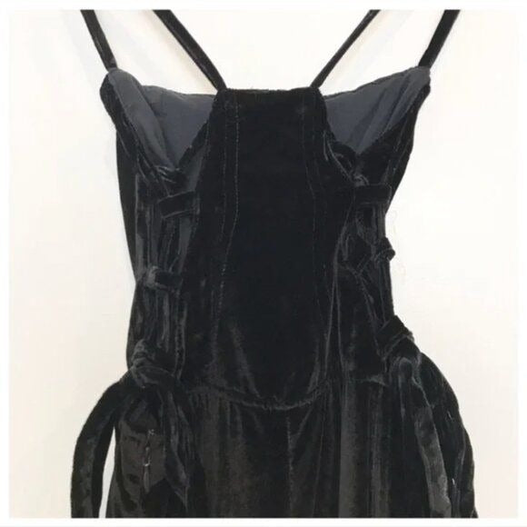 NWT Free People 90's Forever Overalls in Black Size Small