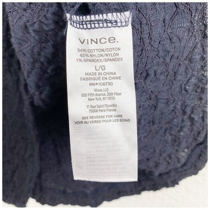 Vince Smocked Skirt in Coastal Blue Size Large