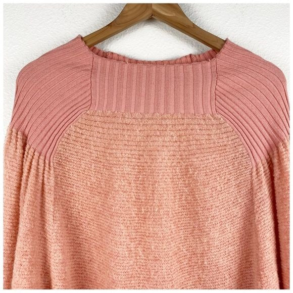 Free People Elderflower Sweater in Peach Size Small