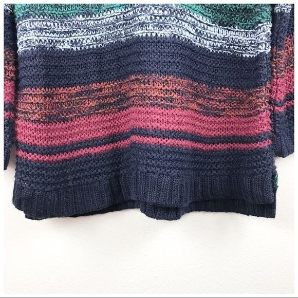 Xirena Colorful Stripe Alpaca Blend Sweater Size Large