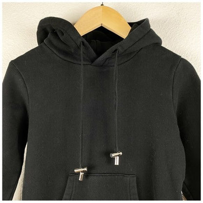 Balmain Paris Kids Black Zip Sides Hoodie - 8