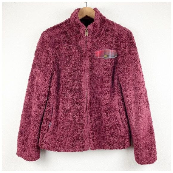 Pendleton Burgundy Fuzzy Jacket Size Medium