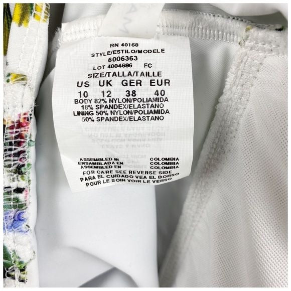 Magicsuit Modern Romance Natalie One Piece Swimsuit in White/ Multi Size 10