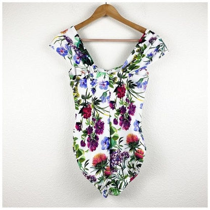 Magicsuit Modern Romance Natalie One Piece Swimsuit in White/ Multi Size 10