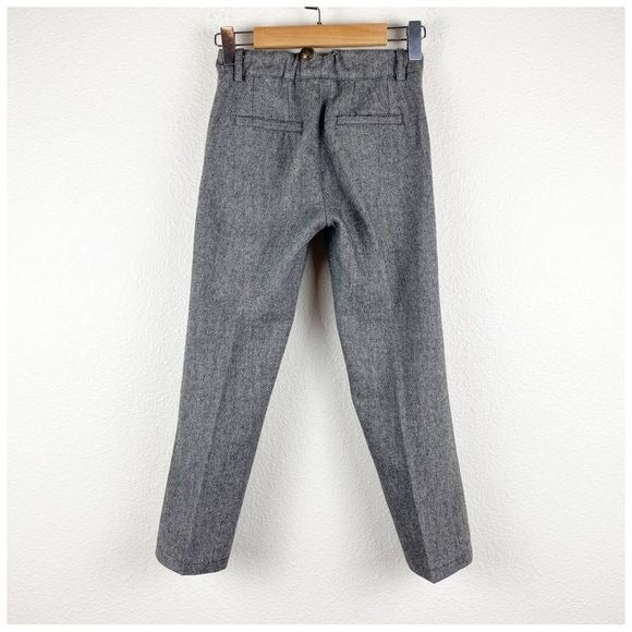 Tom & Drew Kids Herringbone Pants in Gray Size 5