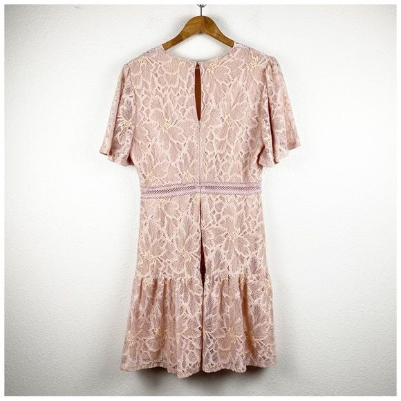 ASTR The Label Pink Lace Dress Size Large