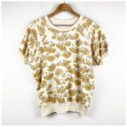 The GREAT Puff Sleeve Sweatshirt in Chamomile Floral Size - 1/Small