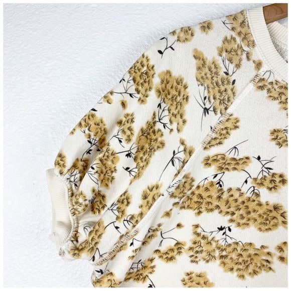 The GREAT Puff Sleeve Sweatshirt in Chamomile Floral Size - 1/Small