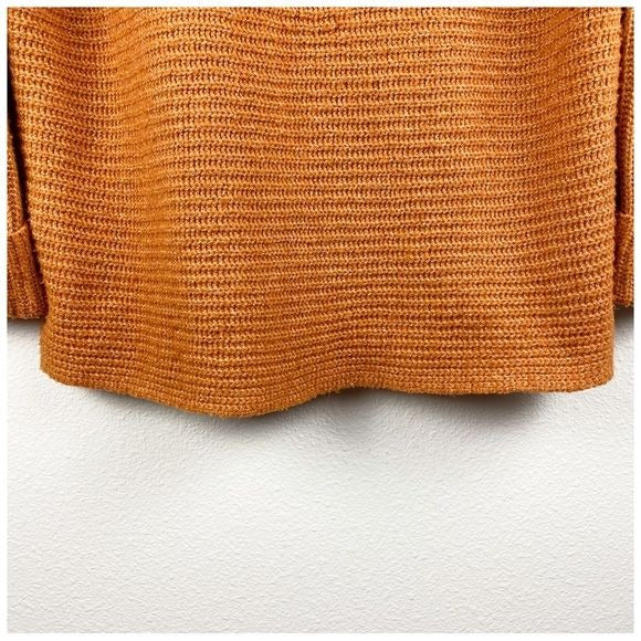 Anthropologie Pilcro Orange Knit Cowl Neck Sweater Size Small