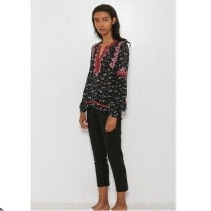 Ulla Johnson Jamila Blouse in Midnight Size 6