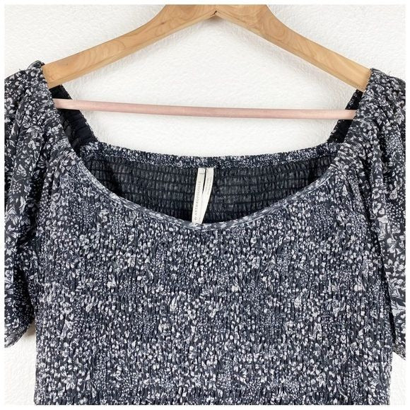 Anthropologie Aurelia Smocked Top Size XS