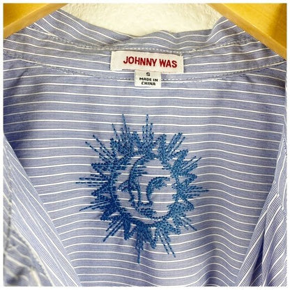 Johnny Was Corinne Relaxed Pocket Shirt Size Small