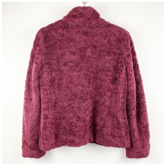 Pendleton Burgundy Fuzzy Jacket Size Medium