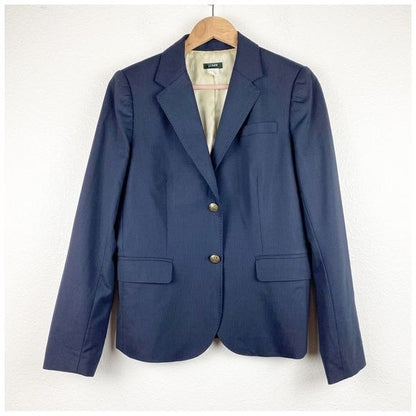 J.Crew Navy Pinstripe Blazer Size 6