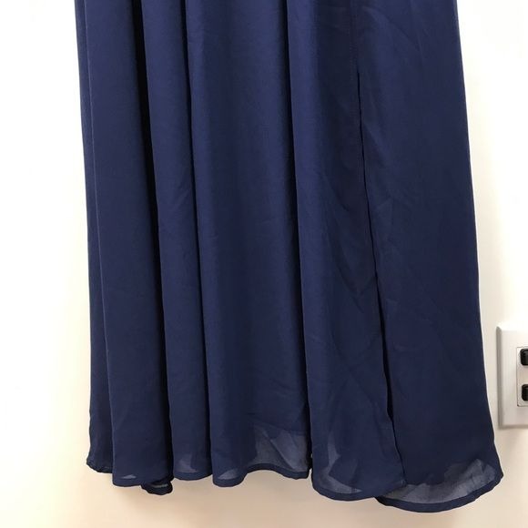 Lulus Heavenly Hues Navy Blue Maxi Dress Size XS