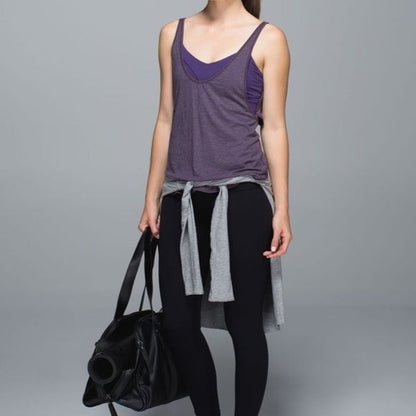 Lululemon Twist & Turn Tank in Heathered Purple Fog / Going Grape