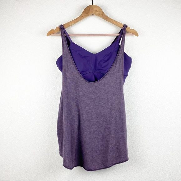 Lululemon Twist & Turn Tank in Heathered Purple Fog / Going Grape
