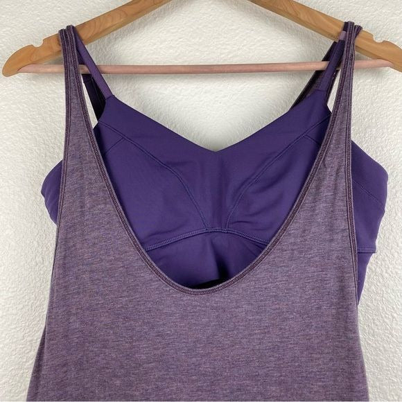 Lululemon Twist & Turn Tank in Heathered Purple Fog / Going Grape
