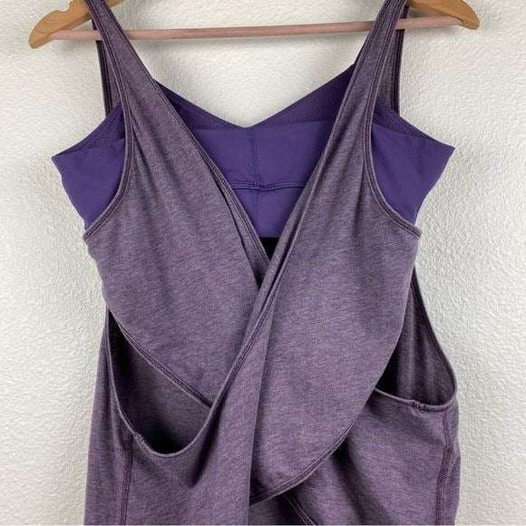 Lululemon Twist & Turn Tank in Heathered Purple Fog / Going Grape