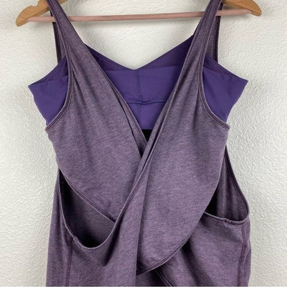Lululemon Twist & Turn Tank in Heathered Purple Fog / Going Grape