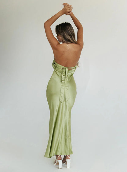 Princess Polly NWT Haley Maxi Dress in Green - 8