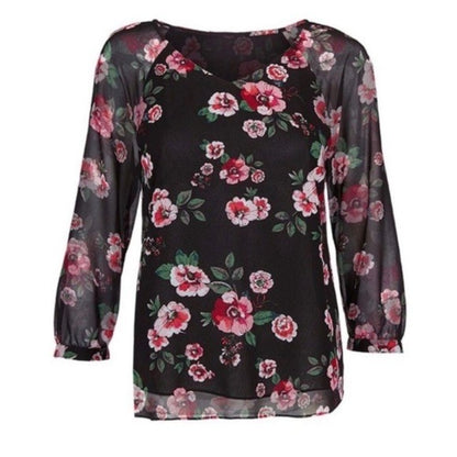 Cabi‎ Garden Floral Blouse Size Medium