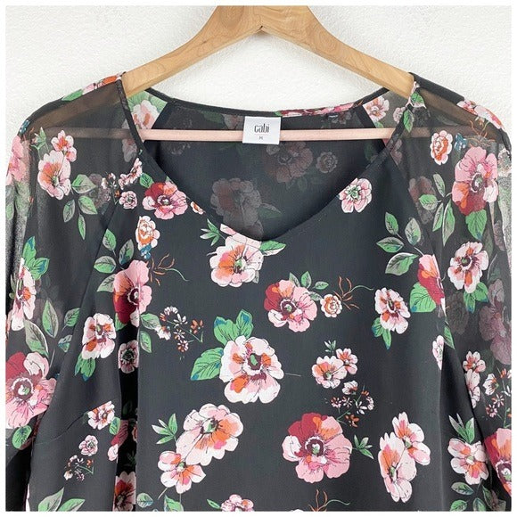 Cabi‎ Garden Floral Blouse Size Medium