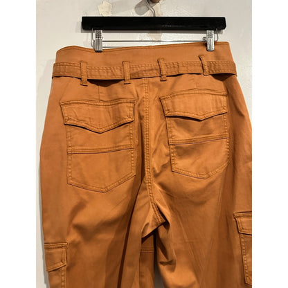 Cabi Brown Paper Bag Belted Cargo Pants - 6