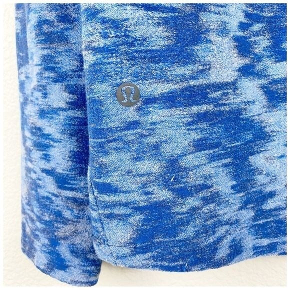 Lululemon Men's Surge Warm 1/2 Zip Data Rush Mineral Blue - Small