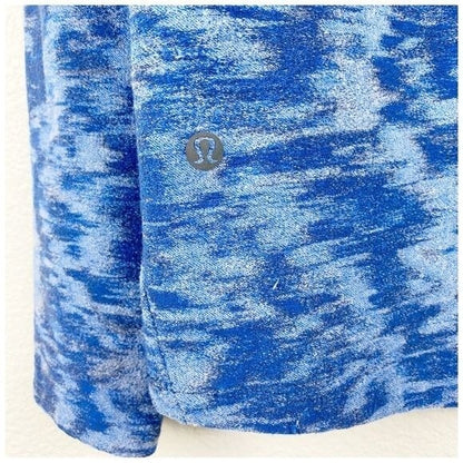 Lululemon Men's Surge Warm 1/2 Zip Data Rush Mineral Blue - Small
