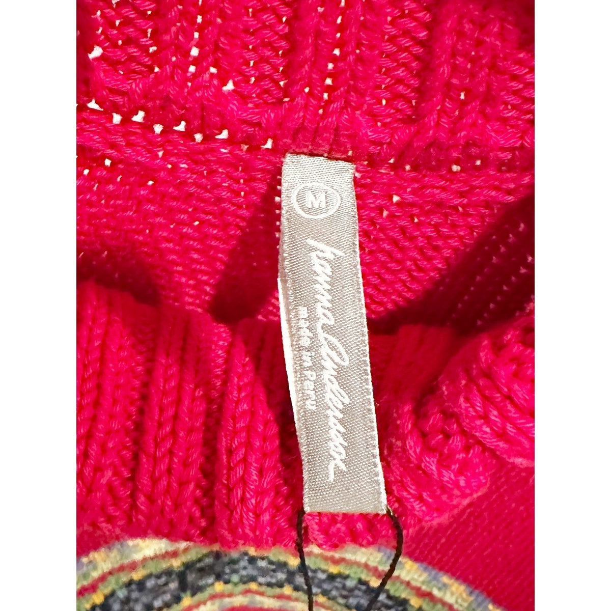 Hanna Andersson Red Patterned Turtleneck Sweater - Medium