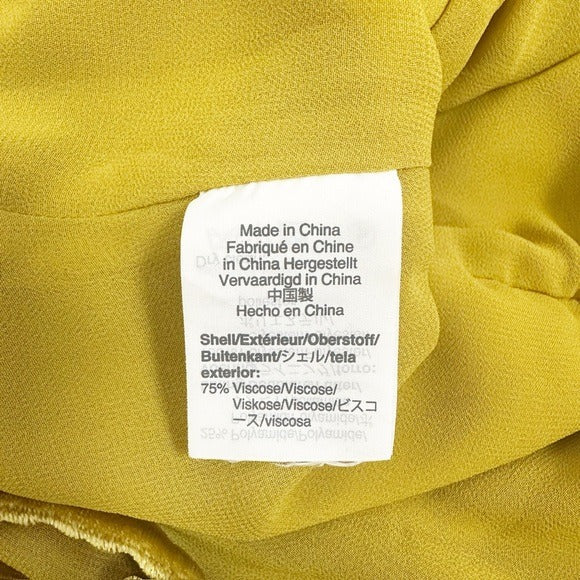 J.Crew Mustard Yellow Velvet Faux Wrap Top - 4