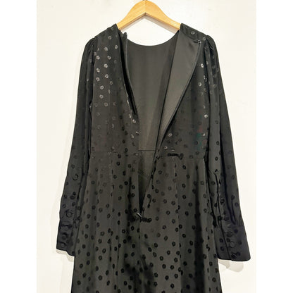 NWT J.Crew Shift Dress in Black Jacquard Floral Dot - 2