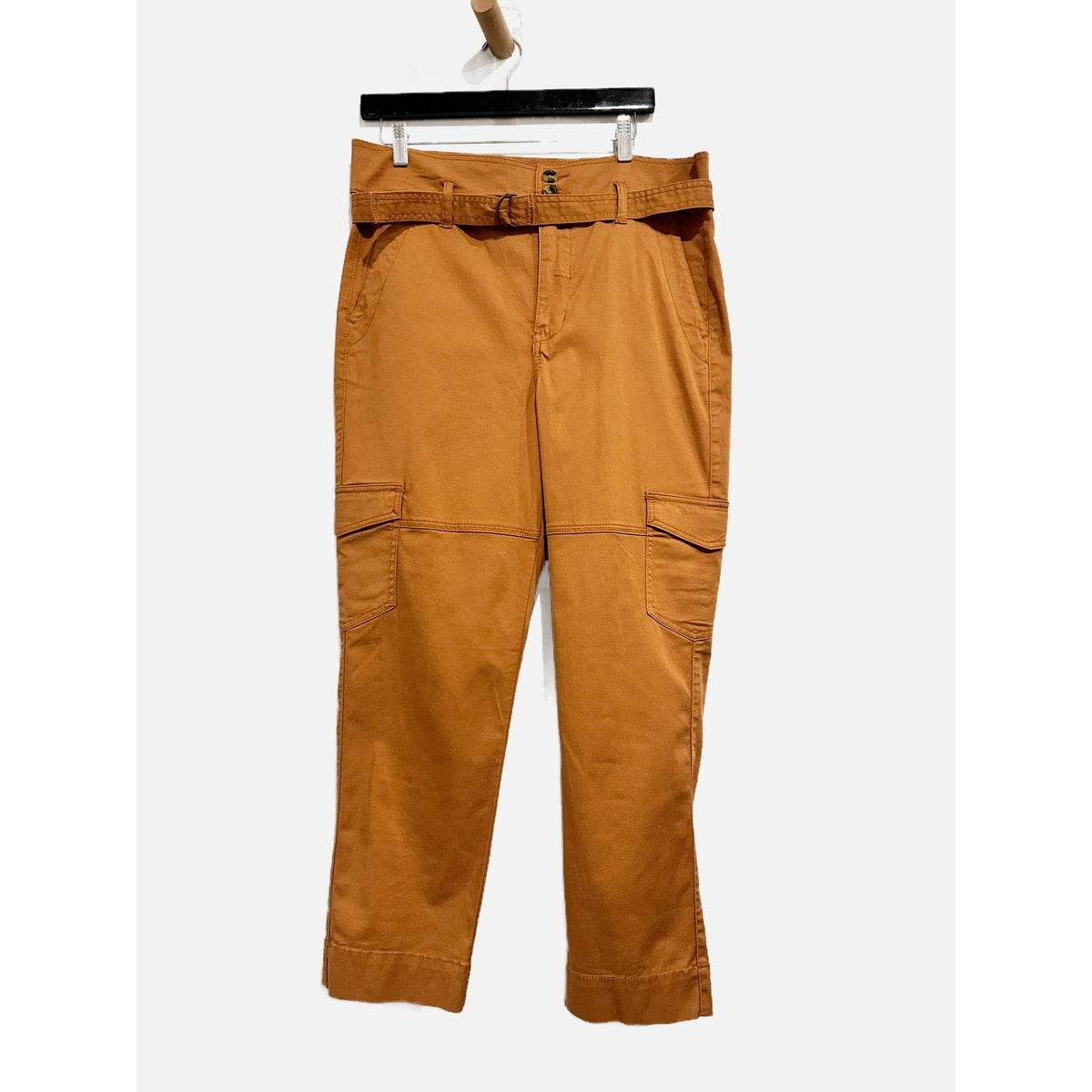 Cabi Brown Paper Bag Belted Cargo Pants - 6