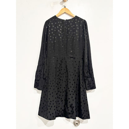 NWT J.Crew Shift Dress in Black Jacquard Floral Dot - 2